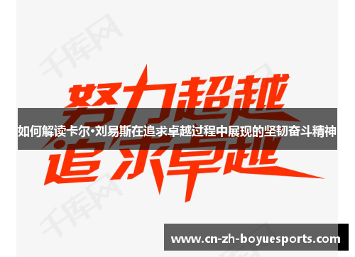 如何解读卡尔·刘易斯在追求卓越过程中展现的坚韧奋斗精神