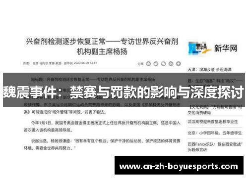 魏震事件：禁赛与罚款的影响与深度探讨